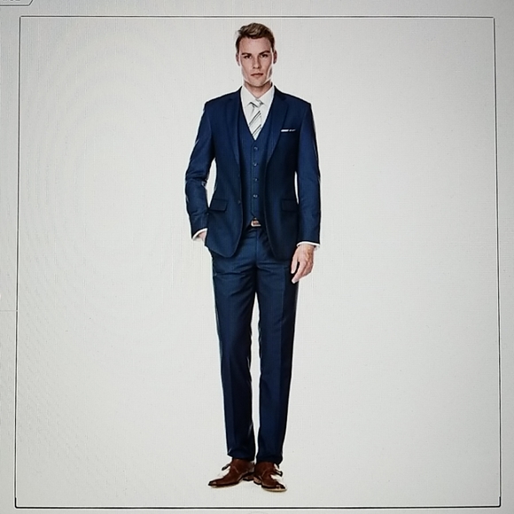 Men's   2 Button Charcoal Slim Fit Dress Suit (We have more Braveman suits Call 1-844-650-3963 to order)